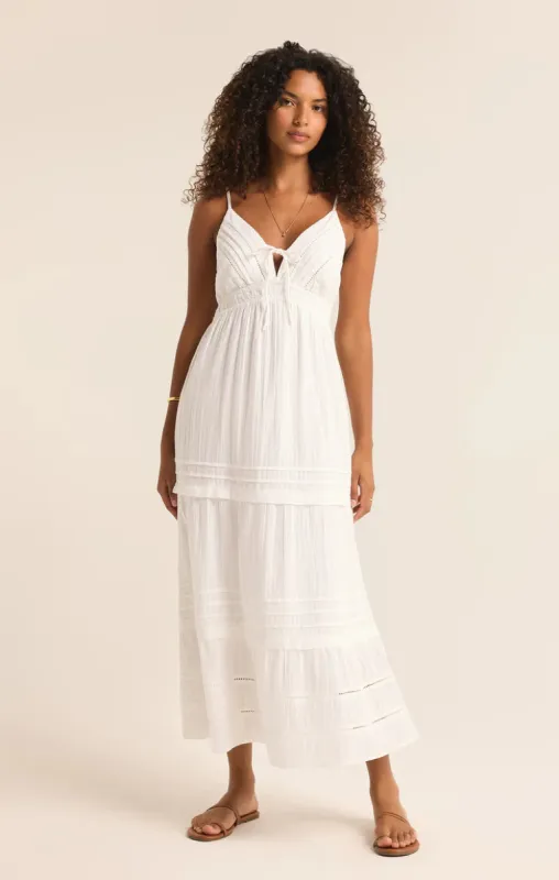 Z-Supply Divinity Midi Dress - WHITE sold by Sun Diego Boardshops