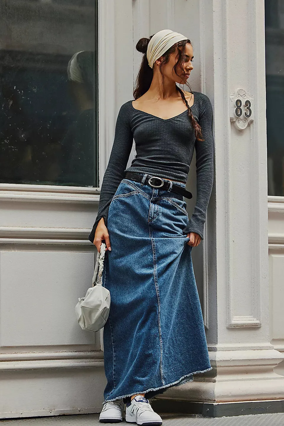 Free People Passing Thru Layering Long Sleeve Top - Black sold by Sun Diego Boardshops