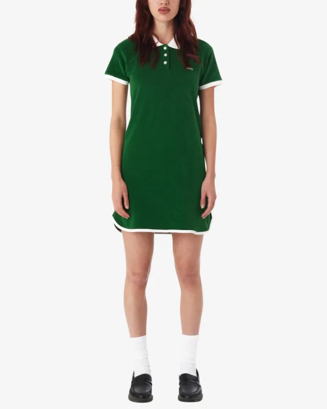 Obey Clare Polo Dress - AGUNDANT GREEN sold by Sun Diego Boardshops