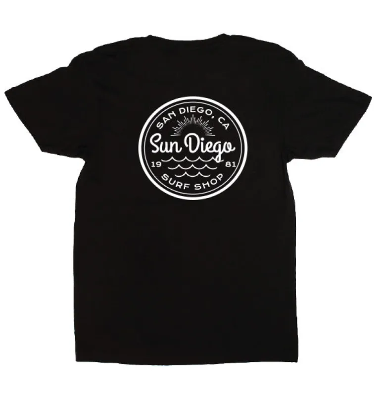 SunDiego Well Rounded T-Shirt - Black made by Sun Diego Boardshops
