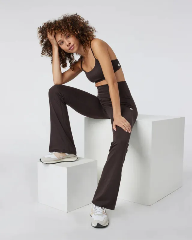 Vuori Halo Slim Flare - Java Heather sold by Sun Diego Boardshops