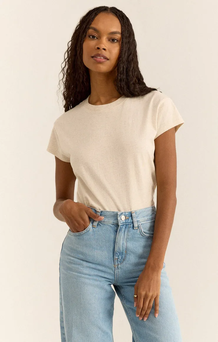 Z-Supply MODERN SLUB TEE - LIGHT OATMEAL HEATHER sold by Sun Diego Boardshops product image thumbnail 2