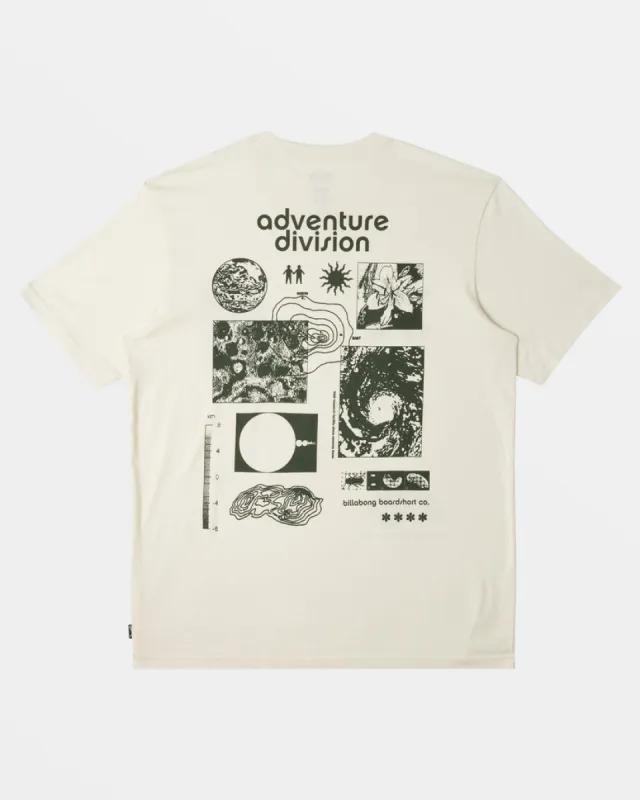 Billabong Tidal Research T-Shirt - OFF WHITE sold by Sun Diego Boardshops
