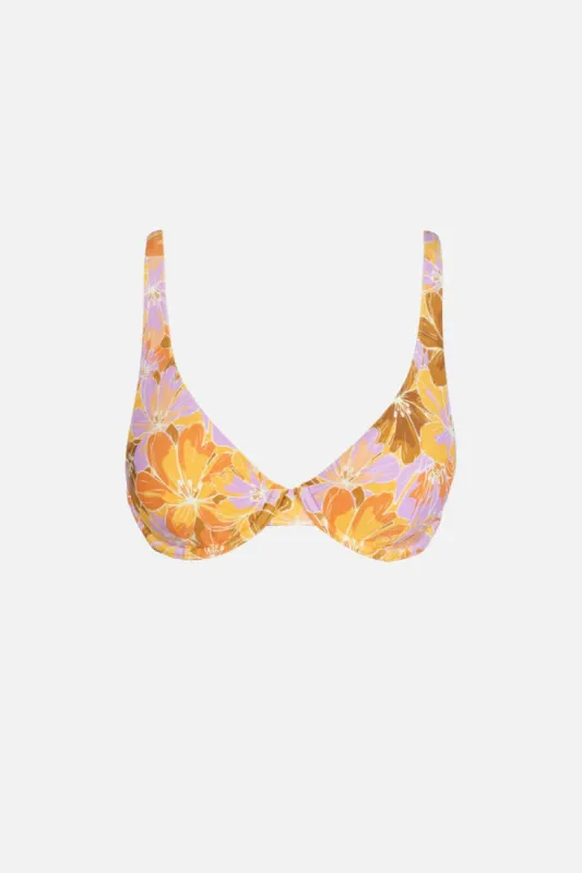 Rhythm Mahana Floral Underwire Top  - YELLOW sold by Sun Diego Boardshops