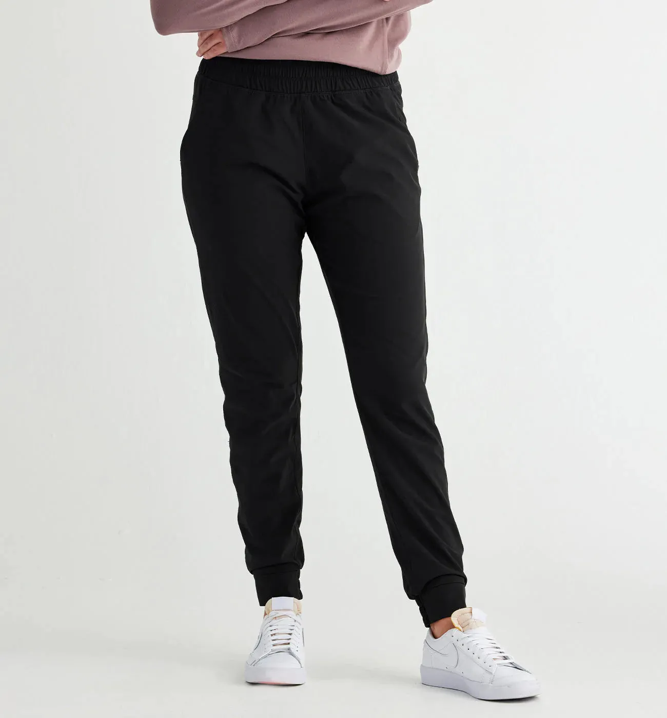 FREE FLY Women's Breeze Pull-On Jogger - Black sold by Sun Diego Boardshops