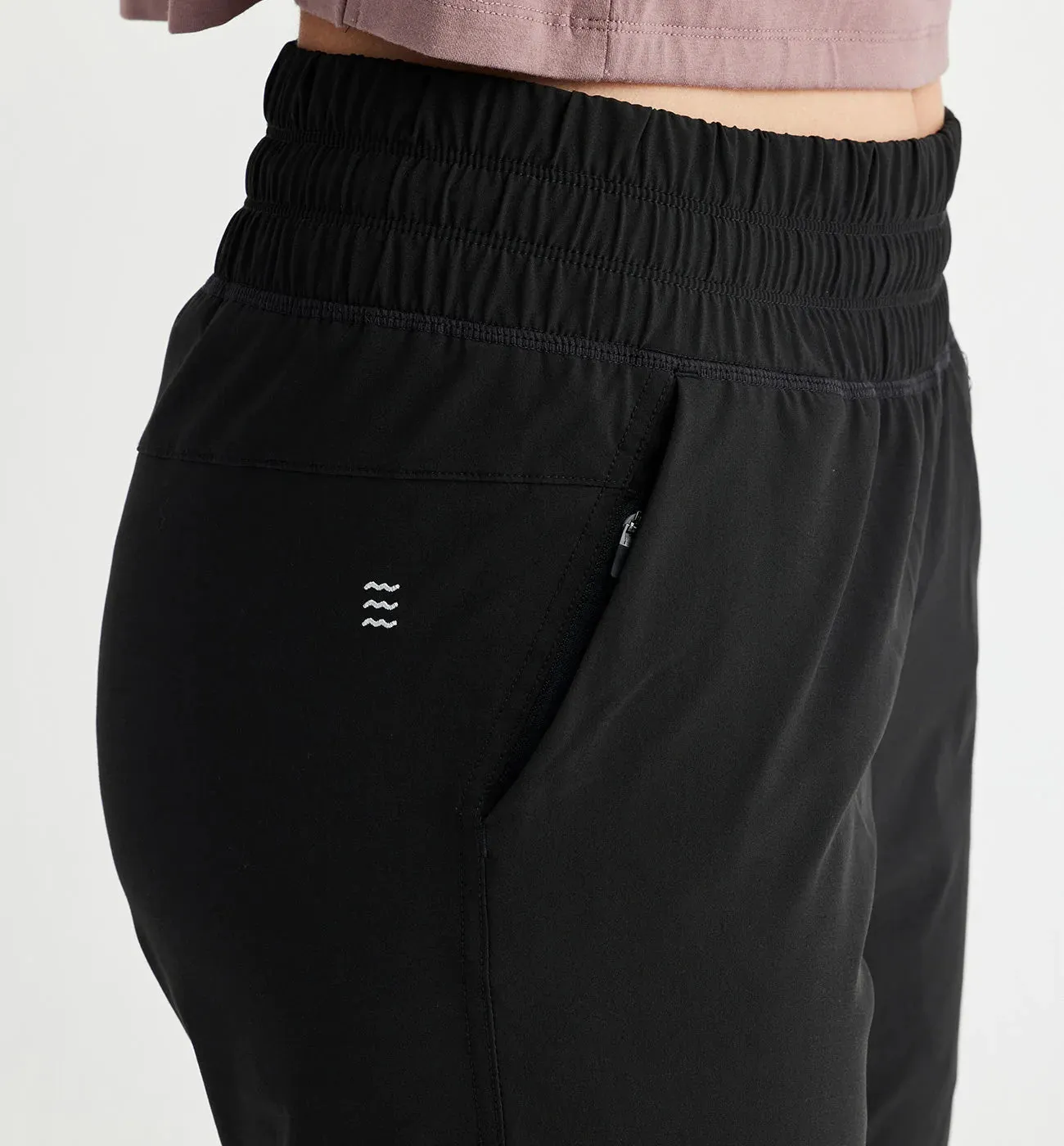 FREE FLY Women's Breeze Pull-On Jogger - Black sold by Sun Diego Boardshops product image thumbnail 3