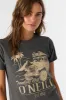 Oneill TRAVELING WEST TEE - WASHED BLACK FAD sold by Sun Diego Boardshops