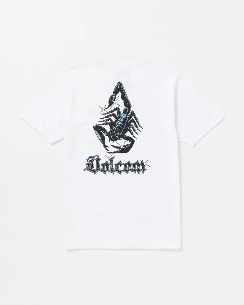 Volcom Blazing Venom Short Sleeve Tee - WHITE sold by Sun Diego Boardshops