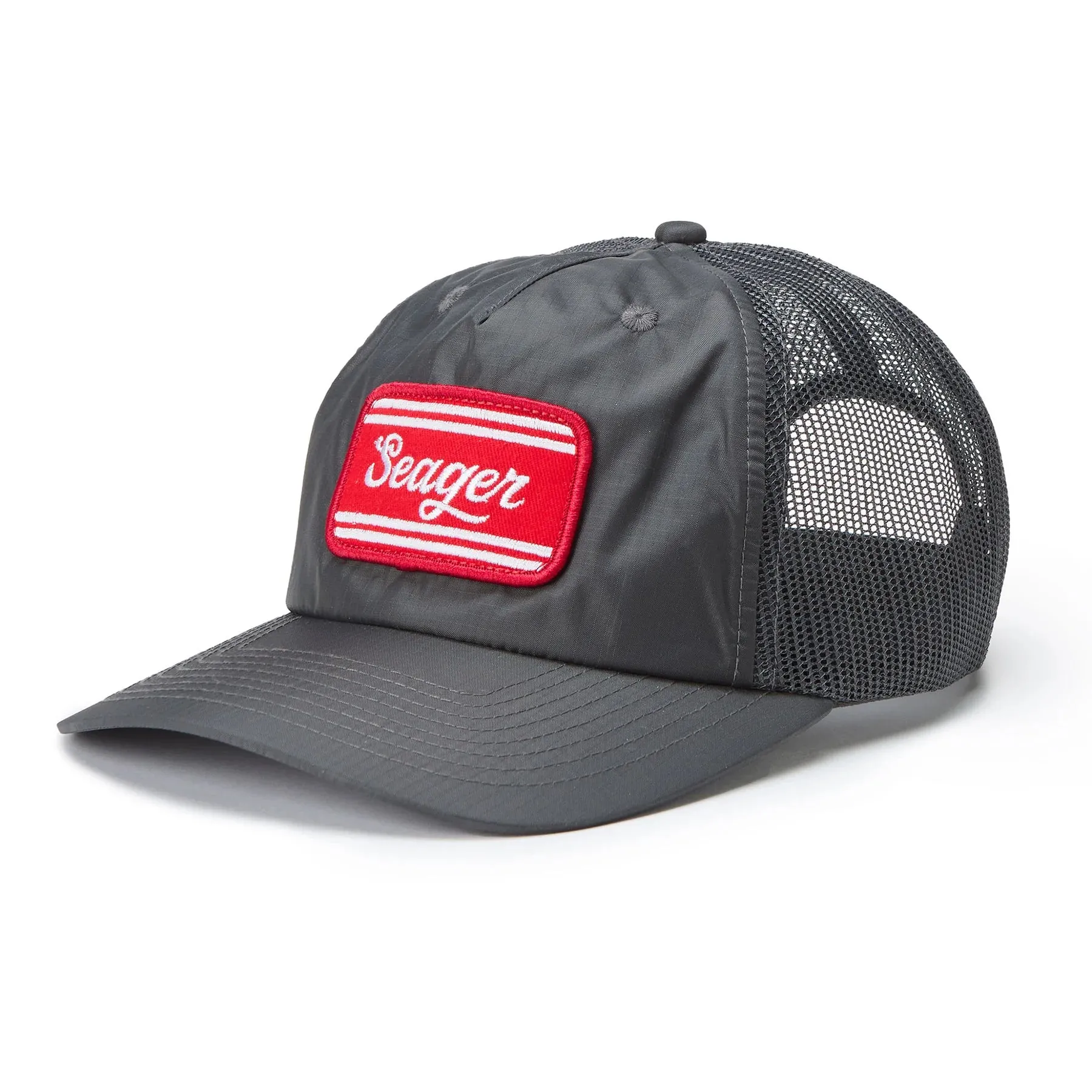 SEAGER WHITEWATER NYLON MESH SNAPBACK - STONE GRAY sold by Sun Diego Boardshops product image thumbnail 2