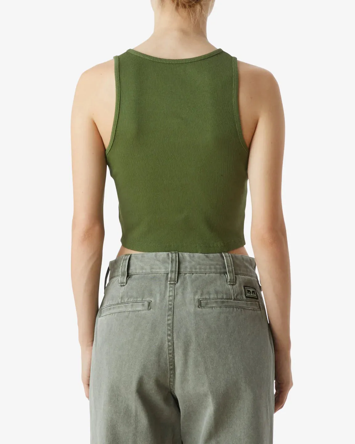 Obey CROSS STITCH TANK - ARMY sold by Sun Diego Boardshops product image thumbnail 2