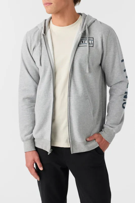 O'neill FIFTY TWO ZIP PULLOVER FLEECE - HEATHER GREY sold by Sun Diego Boardshops