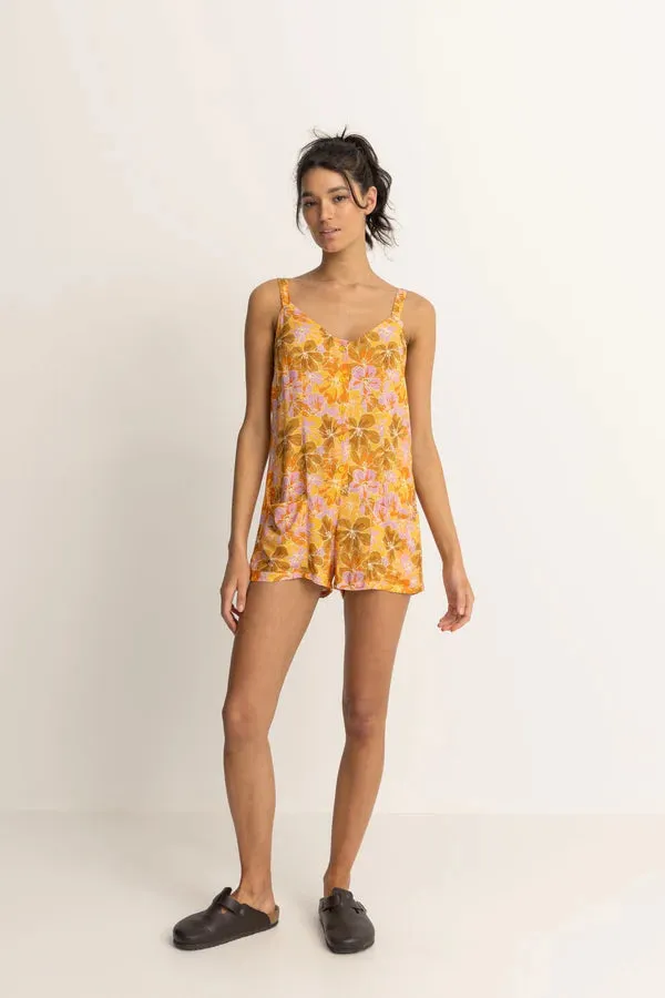 Rhythm MAHANA FLORAL PLAYSUIT - YELLOW sold by Sun Diego Boardshops product image thumbnail 3