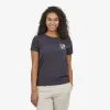 Patagonia Women's Spirited Seasons Organic Ringer Tee - Ink Black sold by Sun Diego Boardshops