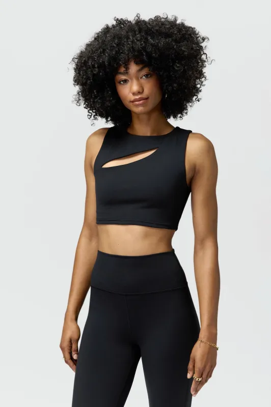Spiritual Gangster Wave Longline Bra - Black sold by Sun Diego Boardshops
