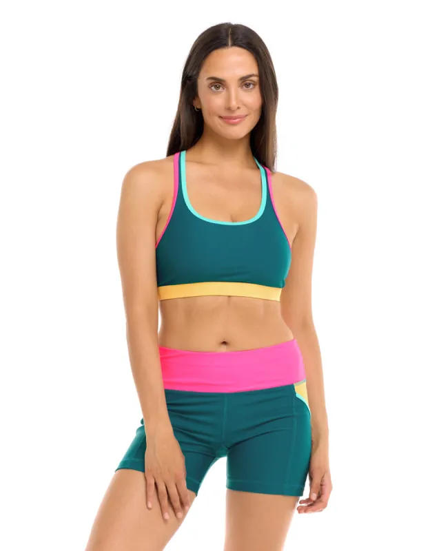 Vibration Equalizer Sports Bra - Kingfisher sold by Sun Diego Boardshops