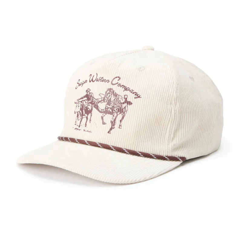 SEAGER LOS RIOS CORDUROY SNAPBACK - CREAM sold by Sun Diego Boardshops
