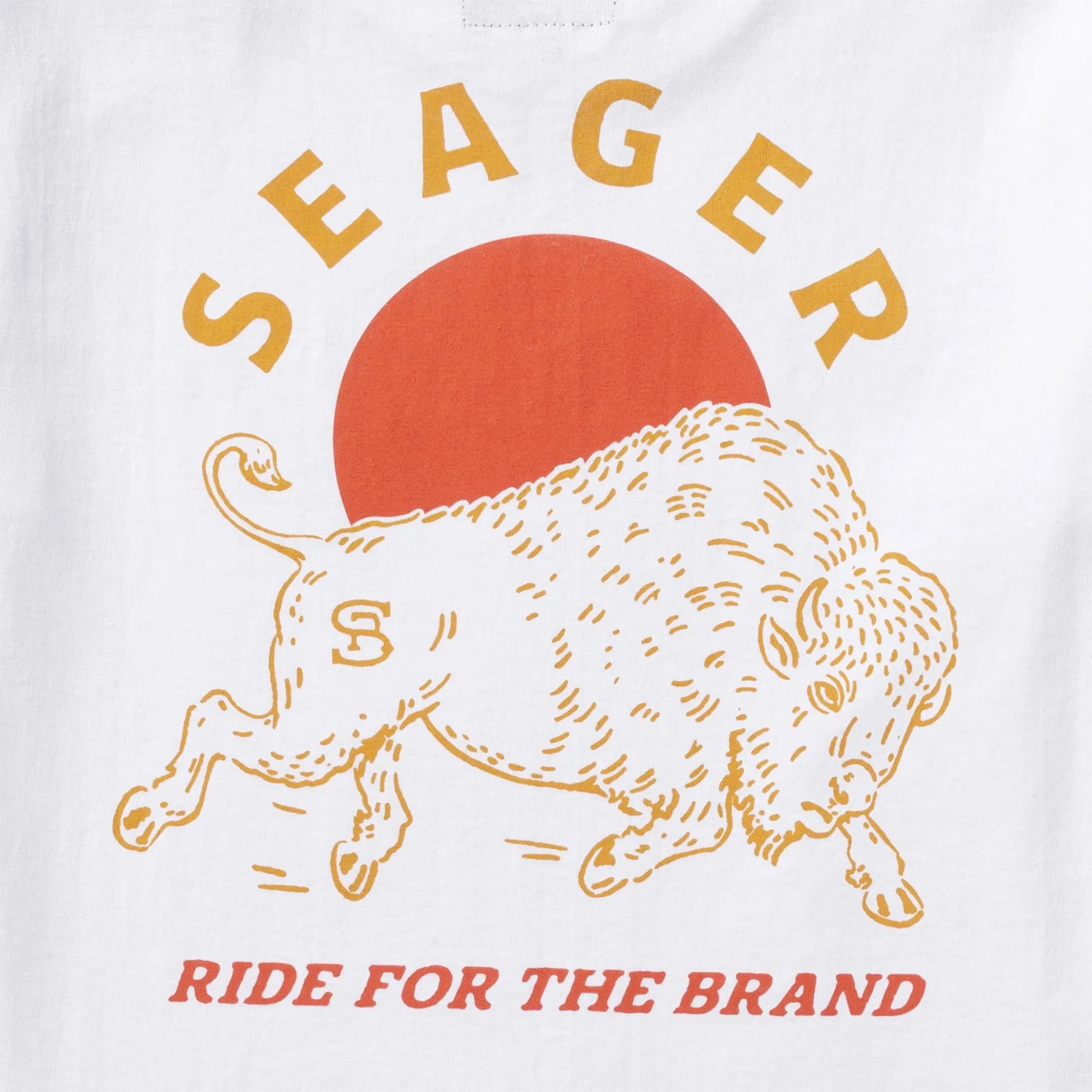 Seager Ride For The Brand Heavyweight Tee - White sold by Sun Diego Boardshops product image thumbnail 3
