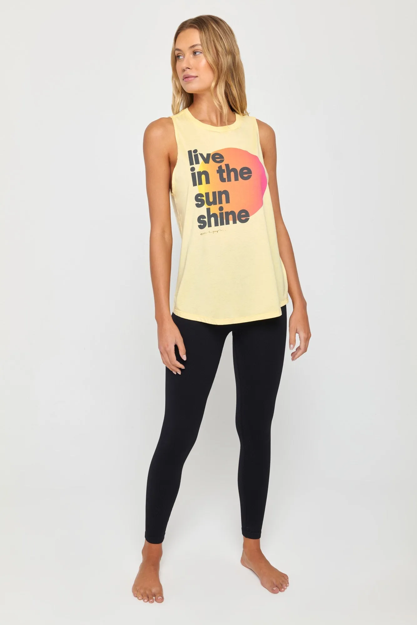 Spiritual Gangster Sunshine Jade Muscle Tank - Sunlight sold by Sun Diego Boardshops product image thumbnail 5