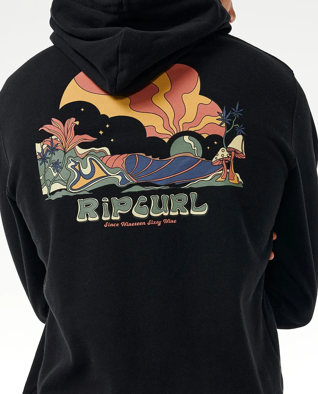 Rip Curl Mason Pipeliner Hood - BLACK sold by Sun Diego Boardshops product image thumbnail 3