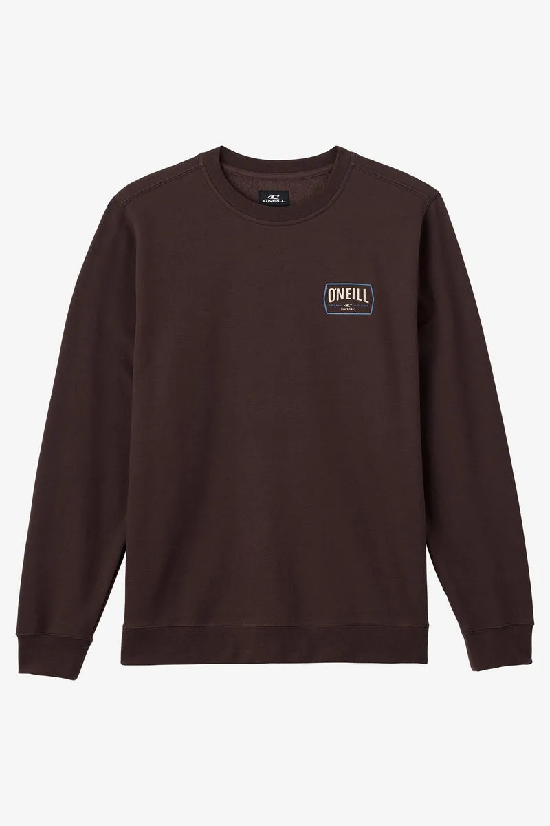 Oneill FIFTY TWO CREW NECK FLEECE - SEAL BROWN sold by Sun Diego Boardshops product image thumbnail 2