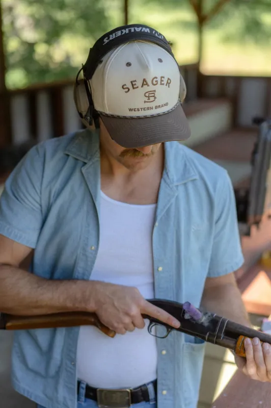 SEAGER BRANDED SNAPBACK - CREAM/BROWN sold by Sun Diego Boardshops