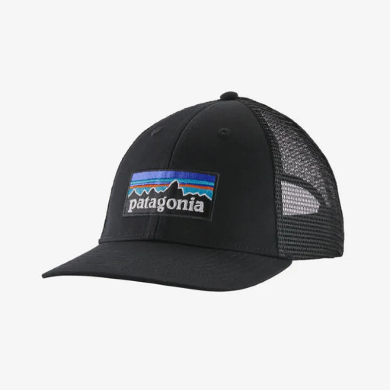 Patagonia P-6 Logo LoPro Trucker Hat - BLACK sold by Sun Diego Boardshops