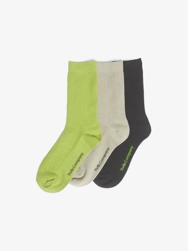 THRILLS Professional Reality 3 Pack Sock - ASSORTED sold by Sun Diego Boardshops