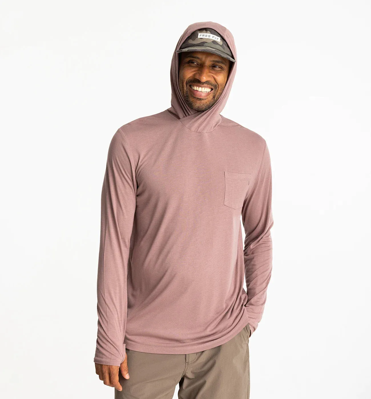 Free Fly Men's Bamboo Lightweight Hoodie - FIG sold by Sun Diego Boardshops