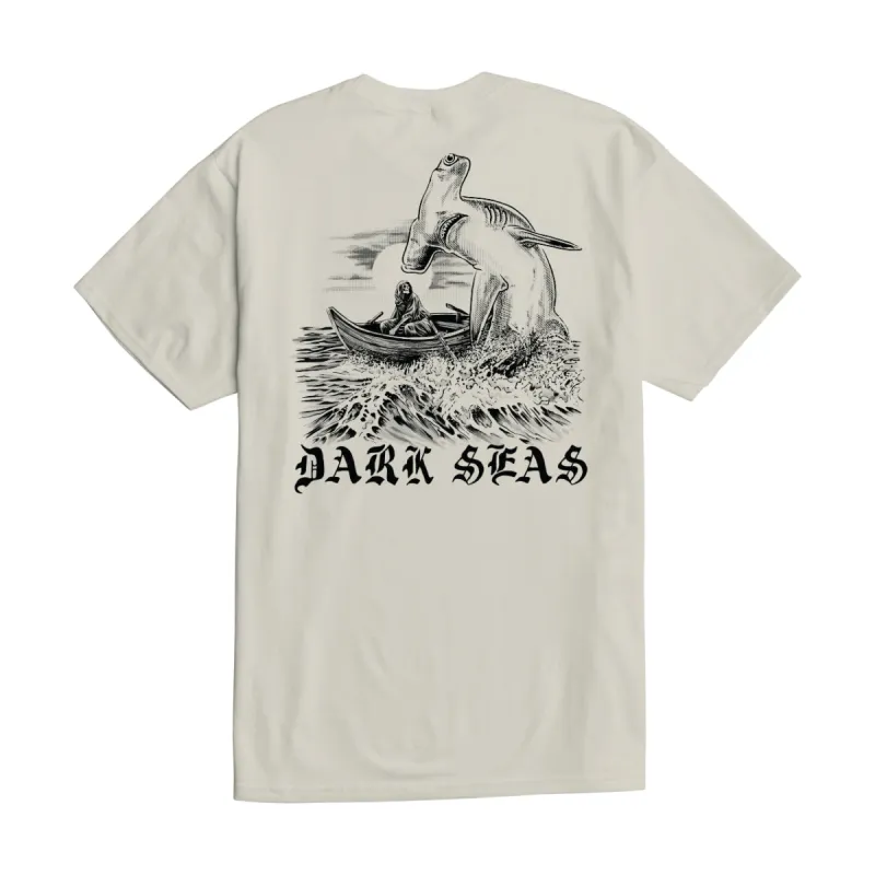 Dark Seas HAMMERHEAD STOCK T-SHIRT - CREAM sold by Sun Diego Boardshops