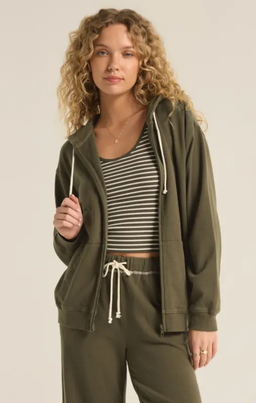 Z-Supply Academy Zip Up Hoodie - GRAPE LEAF sold by Sun Diego Boardshops