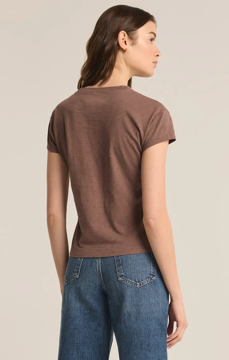 Z-Supply Modern Slub Tee - DEEP TAUPE sold by Sun Diego Boardshops product image thumbnail 2