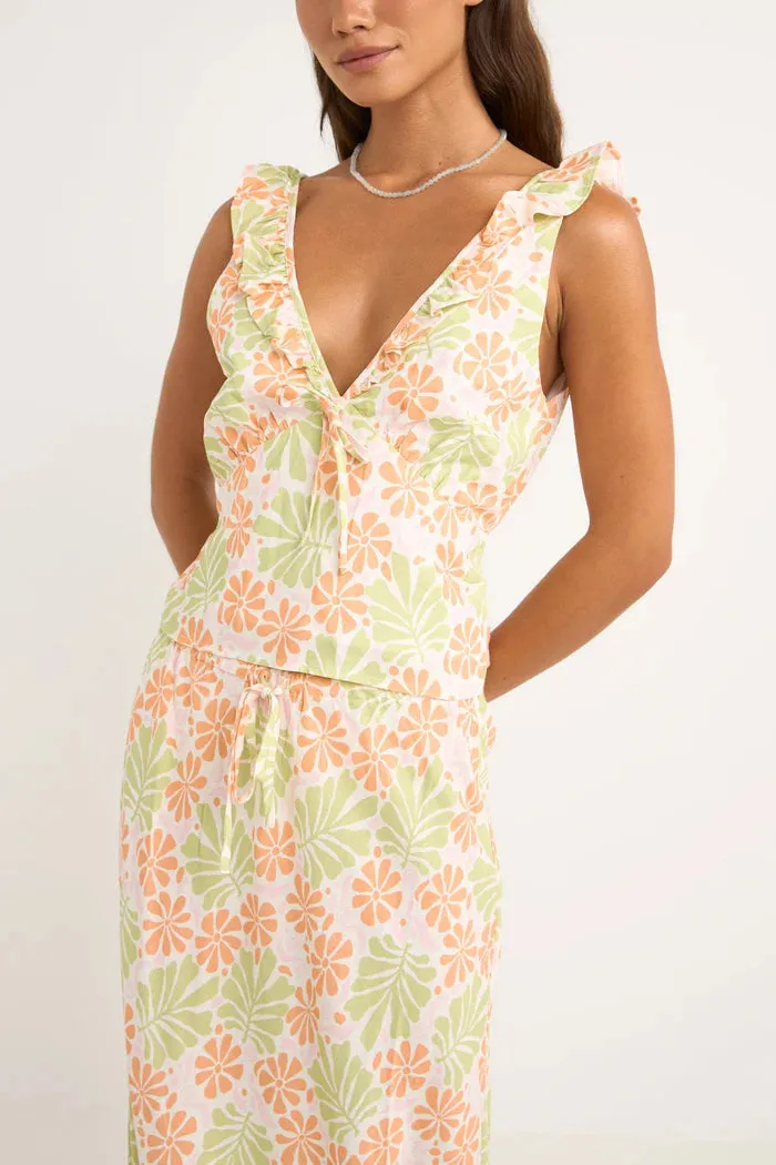 Rhythm Marloe Ruffle Top - WHITE sold by Sun Diego Boardshops product image thumbnail 2