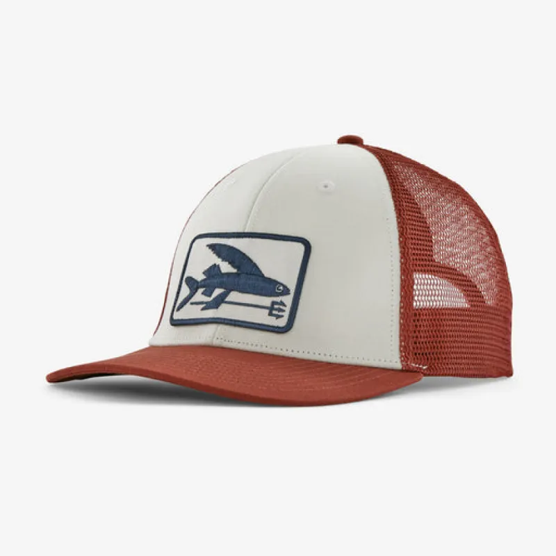 Patagonia Flying Fish LoPro Trucker Hat - FLYING FISH FORK: BIRCH WHITE sold by Sun Diego Boardshops