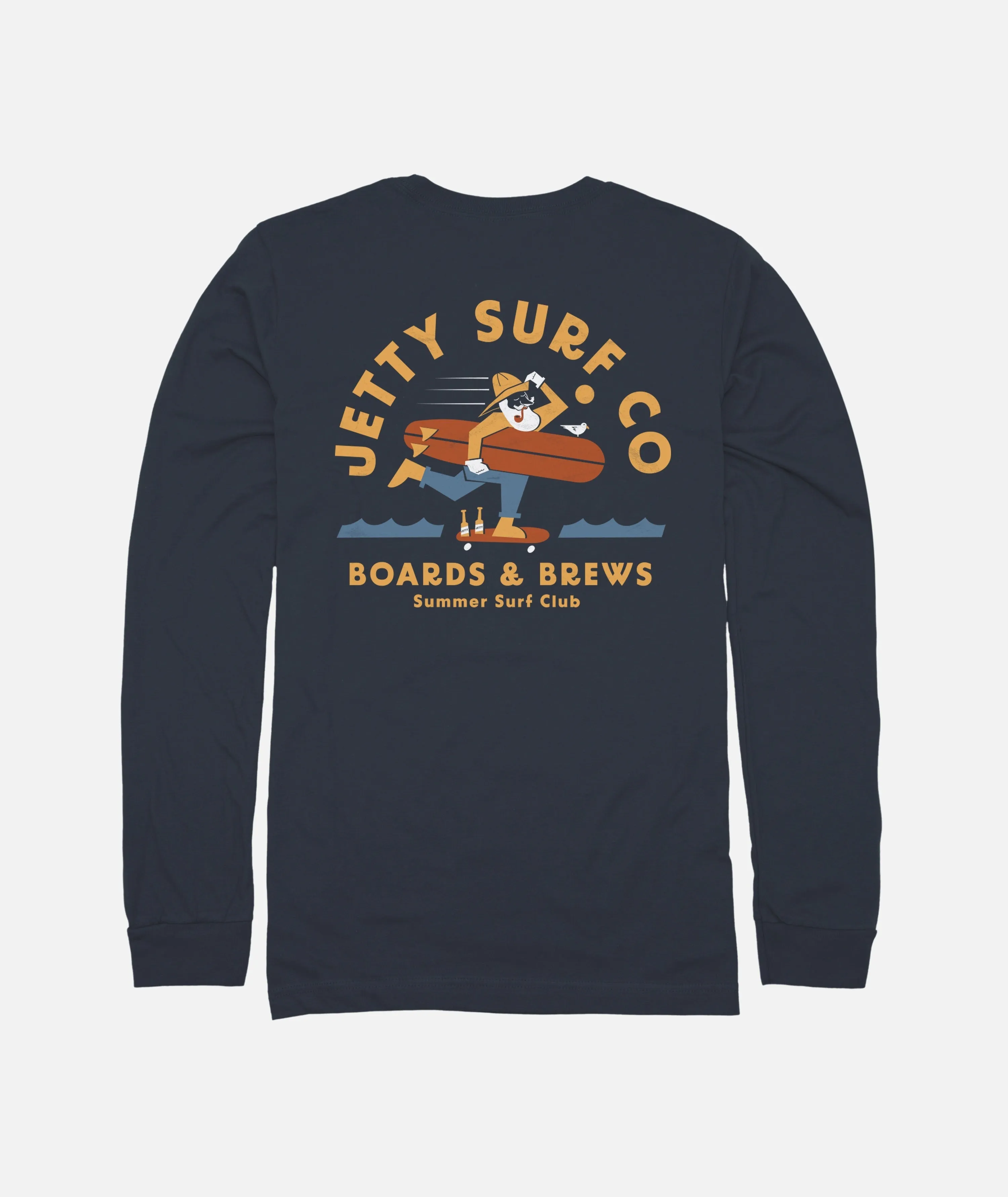 Boards & Brews Long Sleeve - Blue sold by Sun Diego Boardshops