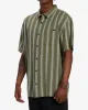 Billabong Sundays Jacquard Short Sleeve Shirt - Dark Olive sold by Sun Diego Boardshops