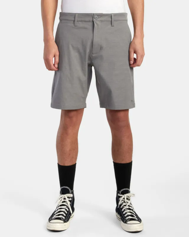 RVCA BACK IN HYBRID 19" SHORTS - ATHLETIC HEATHER sold by Sun Diego Boardshops