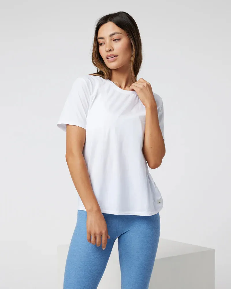 Vuori Feather Tee - WHITE sold by Sun Diego Boardshops product image thumbnail 3