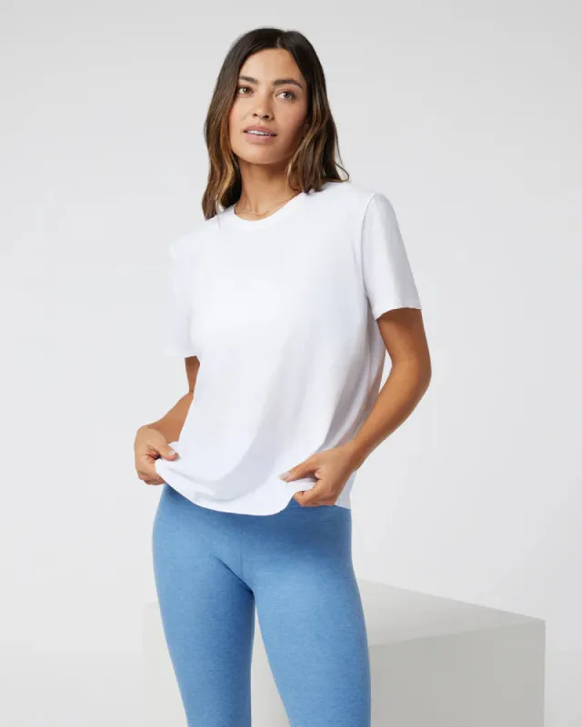 Vuori  Feather Tee - WHITE sold by Sun Diego Boardshops