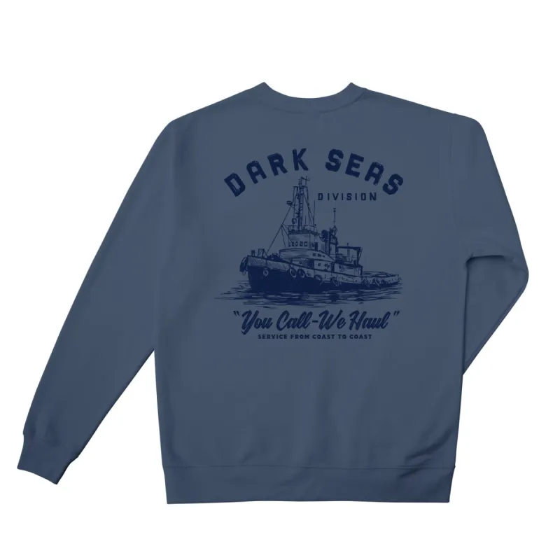 Dark Seas WE HAUL CREWNECK - STORM BLUE sold by Sun Diego Boardshops