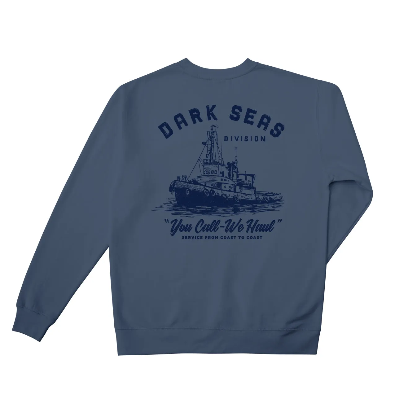 Dark Seas WE HAUL CREWNECK - STORM BLUE sold by Sun Diego Boardshops