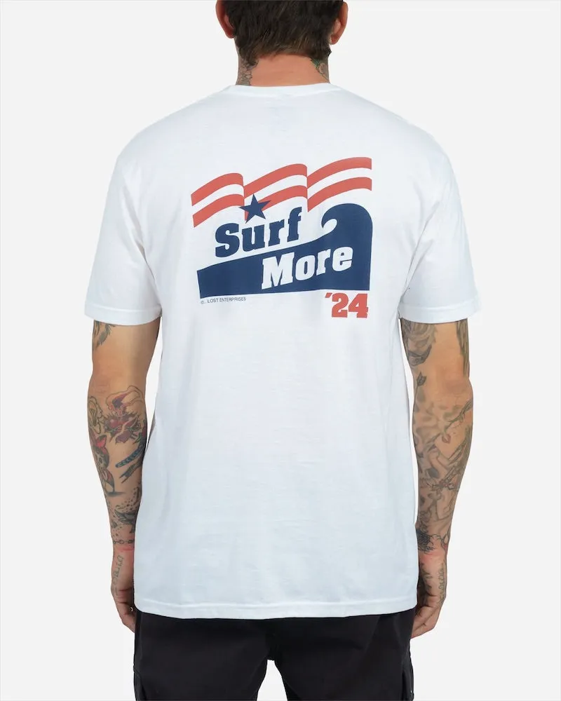 Lost Surf More Tee - White sold by Sun Diego Boardshops
