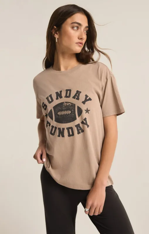 Z-Supply Sunday Funday Boyfriend Tee - LATTE sold by Sun Diego Boardshops