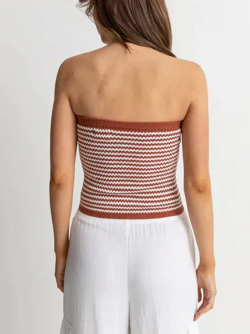 Rhythm SPIRIT STRAPLESS KNIT TOP - SPICE sold by Sun Diego Boardshops product image thumbnail 3