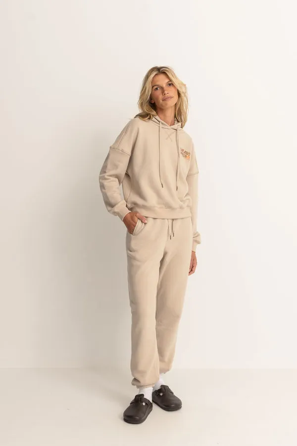 Rhythm Island Hour Hooded Fleece - ECRU sold by Sun Diego Boardshops product image thumbnail 4