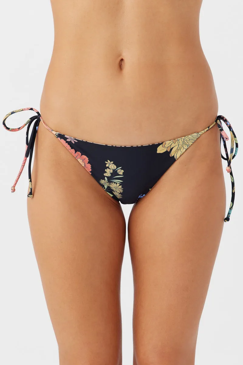 O`Neill DREA ANIMAL KALI FLORAL MARACAS REVO TIE SIDE BOTTOMS - Black sold by Sun Diego Boardshops