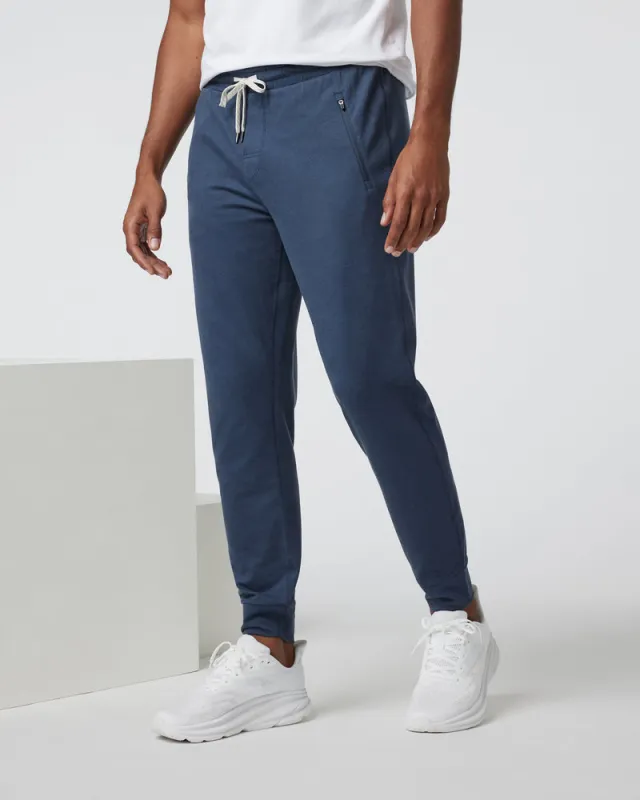 Vuori Ponto Performance Jogger - AZURE HEATHER sold by Sun Diego Boardshops