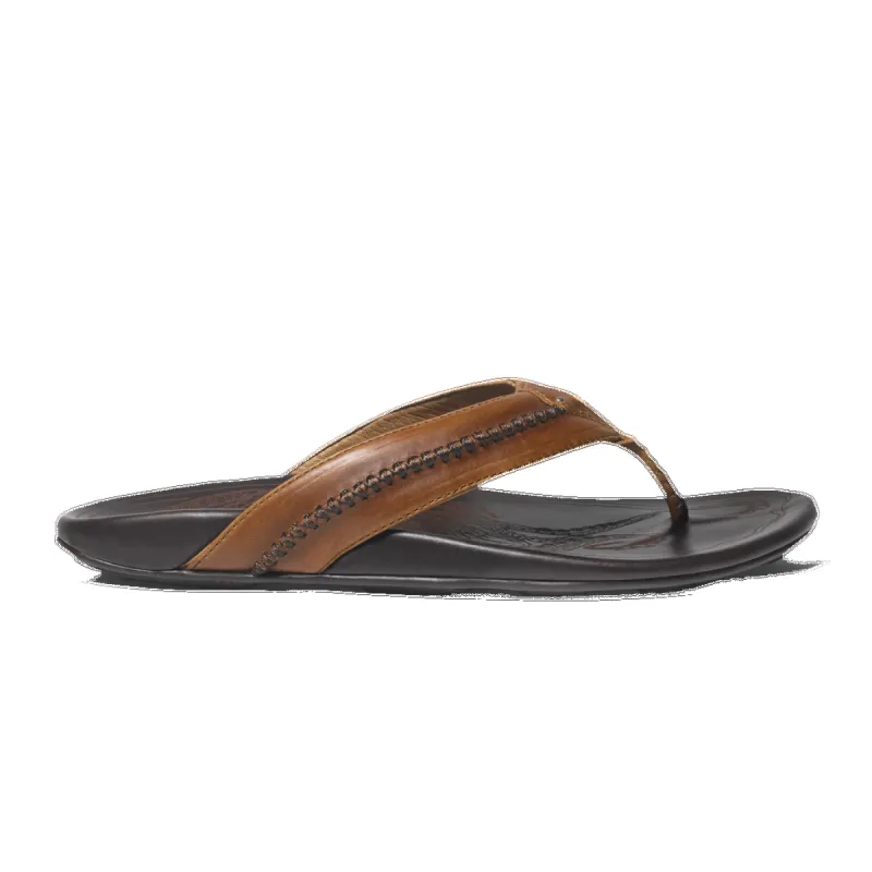 Olukai Mea Ola - Tan/ Dark Java made by OluKai