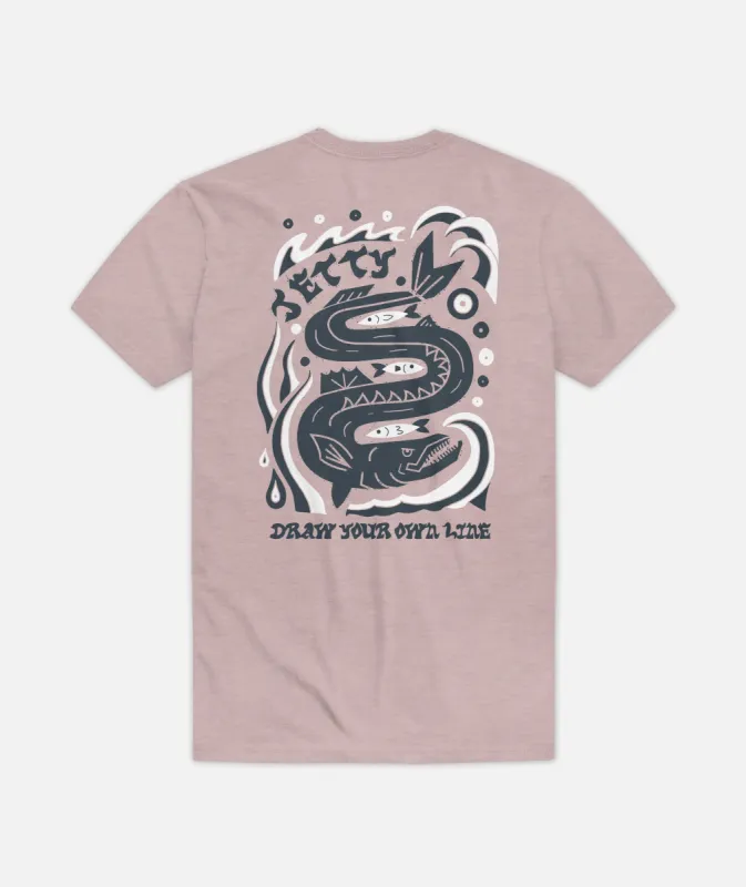 Fang Tooth Tee - Taupe sold by Sun Diego Boardshops