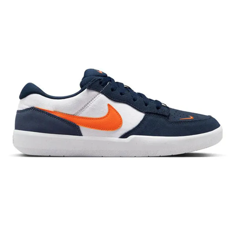 NIKE SB FORCE 58 MIDNIGHT NAVY/WHITE/DIFFUSED BLUE/SAFETY ORANGE made by Nike