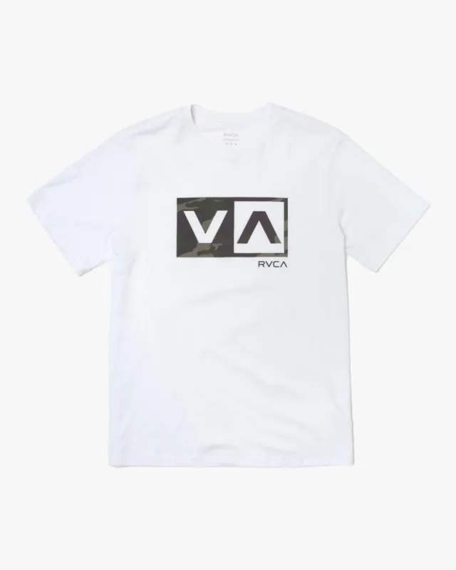 Rvca Balance Box Short Sleeve T-Shirt - White sold by Sun Diego Boardshops
